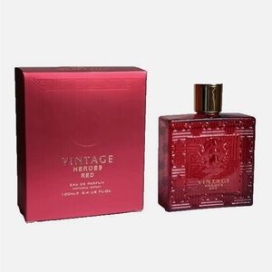 Vintage Heroes Red Perfume 3.4oz EDP Spray for Men New Sealed Box